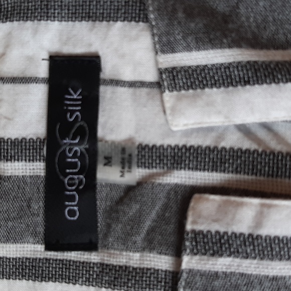 Lightweight striped blazer with flare sleeve and hem - Picture 8 of 9